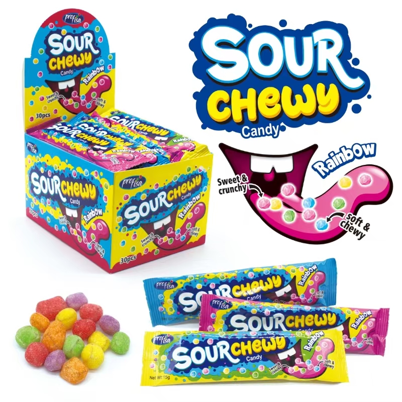 Candy "Rainbow Sour Chewy" 15 gr